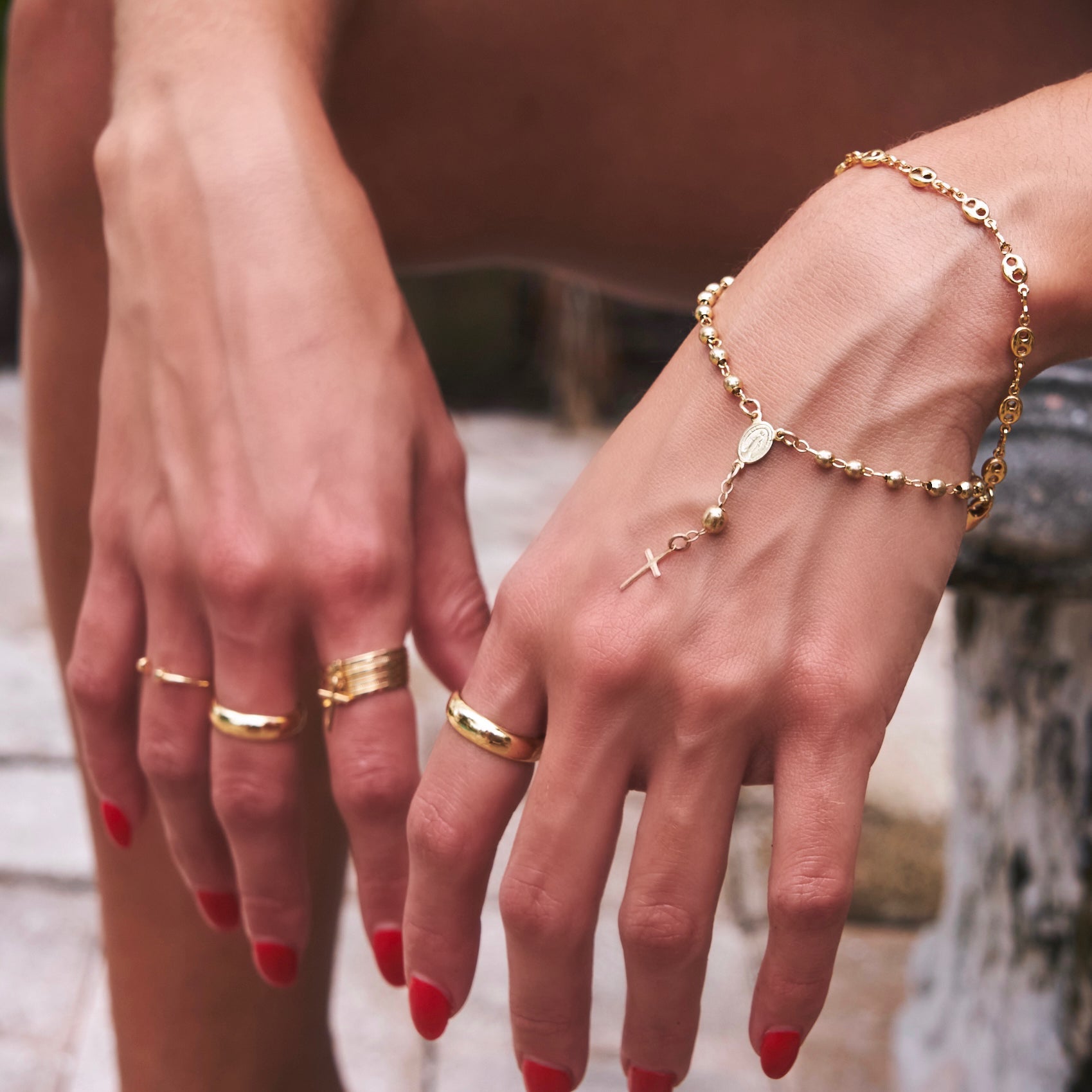 THICK CLASSIC ROSARY BRACELET