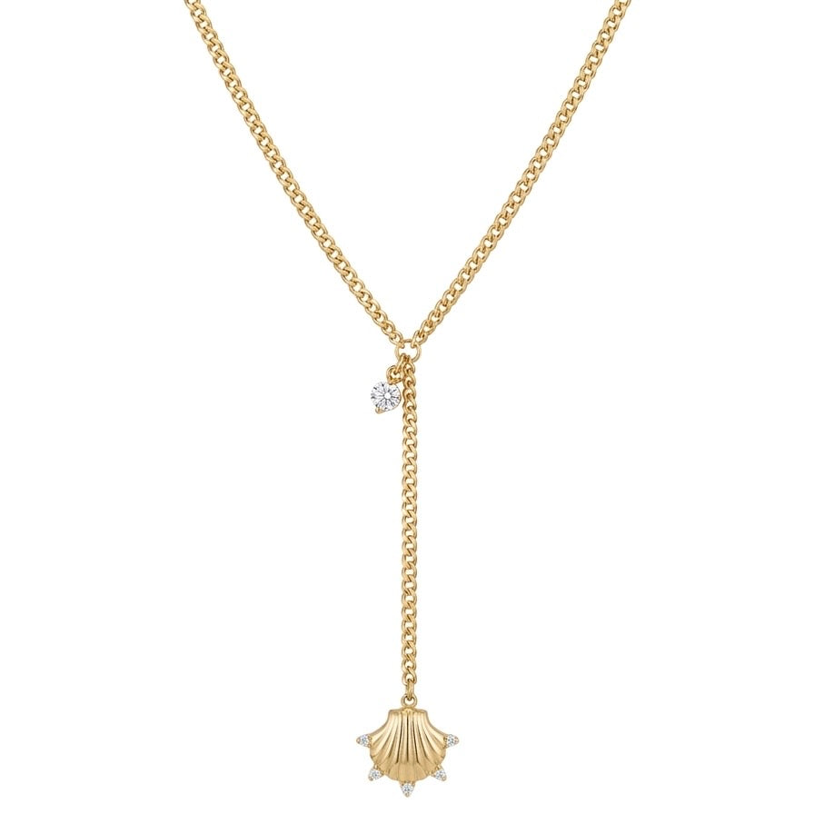 Seashell Lariat Necklace