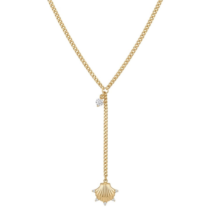Seashell Lariat Necklace