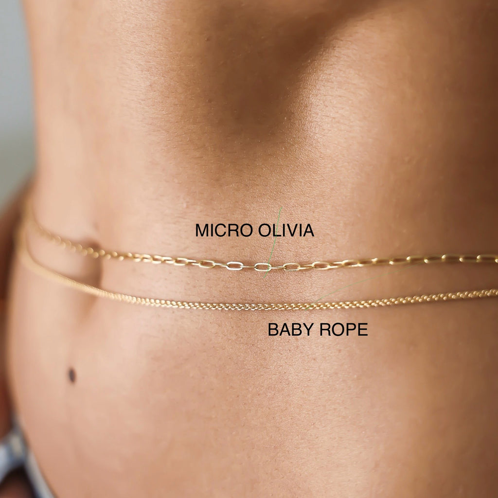 MICRO OLIVIA BELLY CHAIN