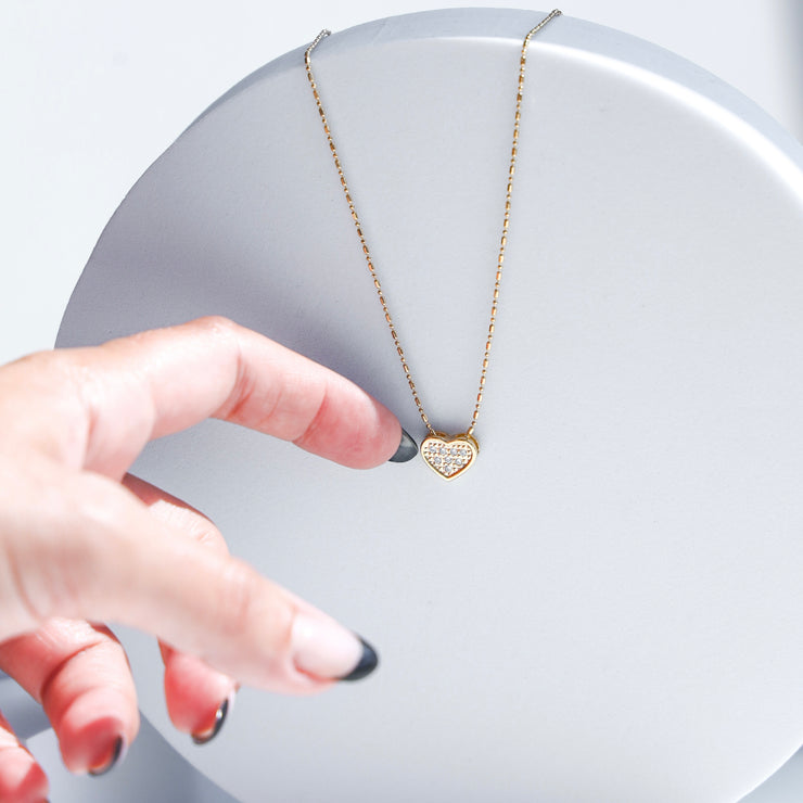 DIAMOND PAVE HEART