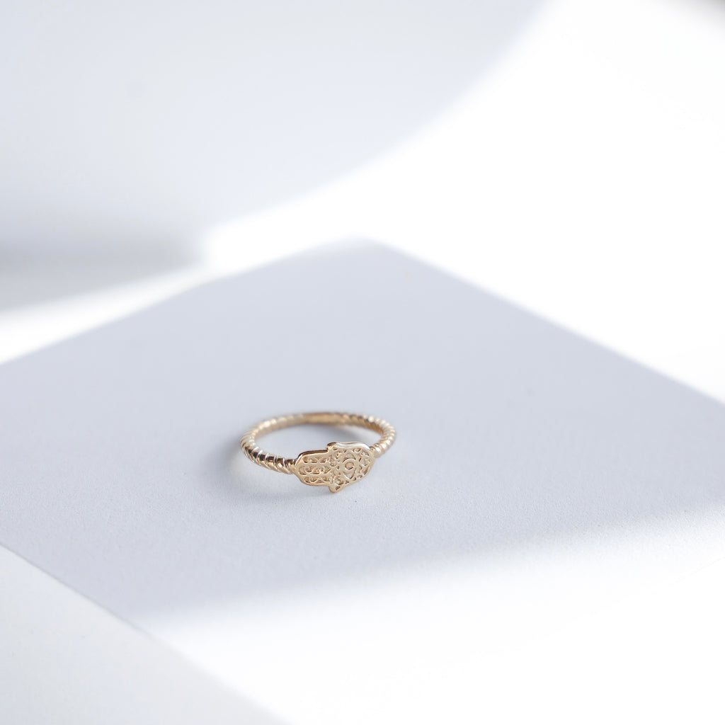 CUTE HAMSA RING