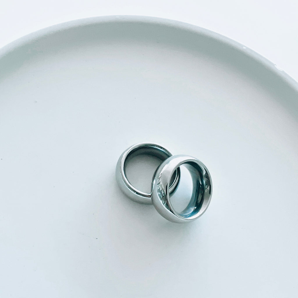 SILVER DOUGHNUT RINGS