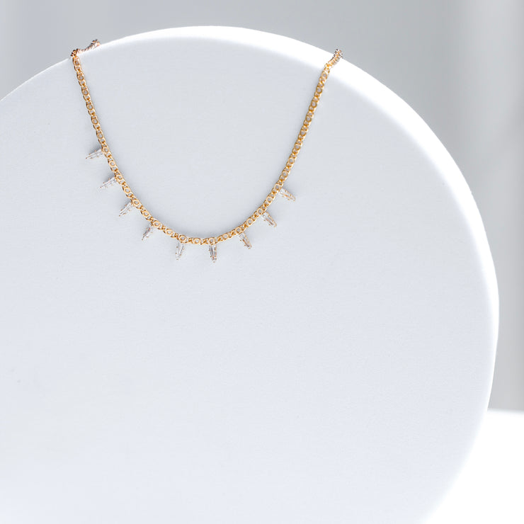 DIAMOND SPIKES NECKLACE
