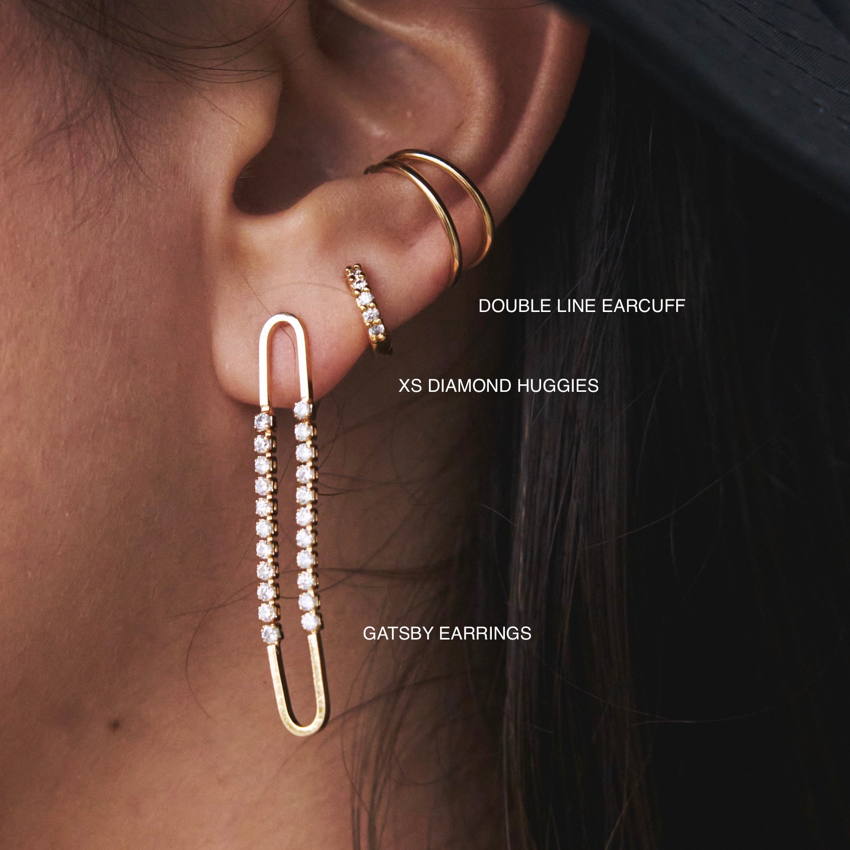 DOUBLE LINE EARCUFF