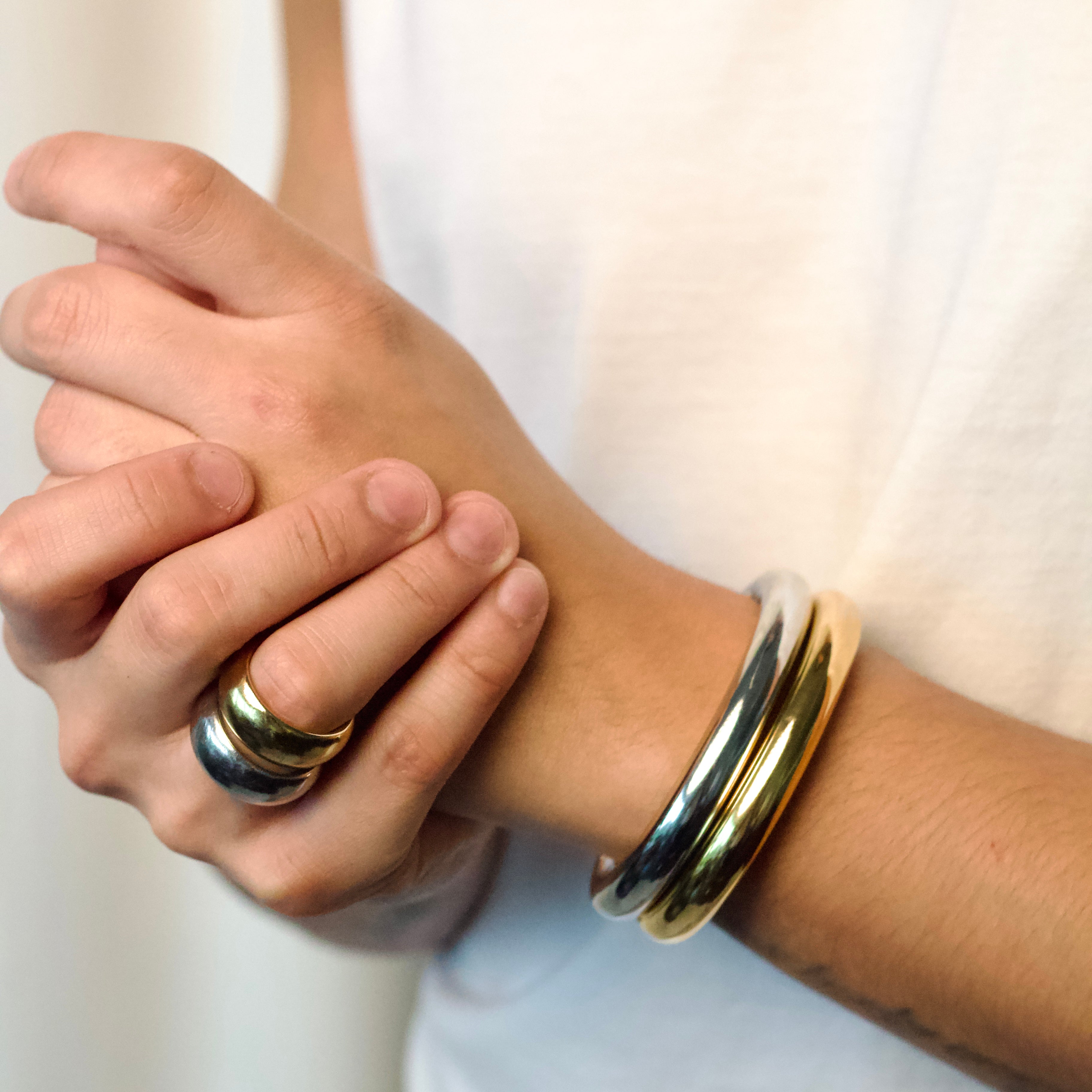 SILVER DOUGHNUT RING