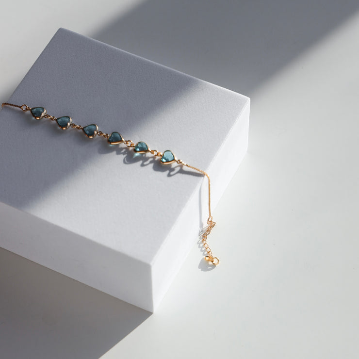 BLUE HEARTS BRACELET