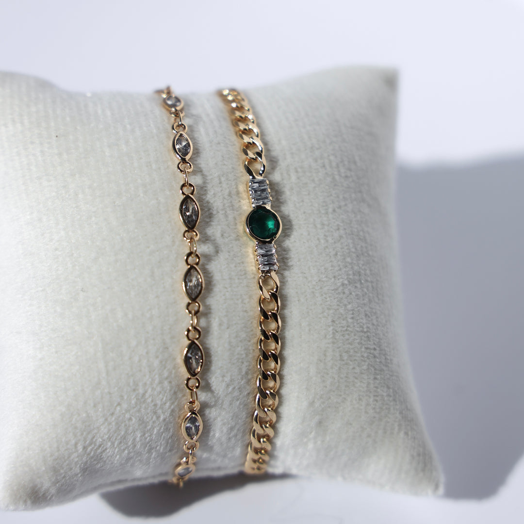 Emerald Center Bracelet