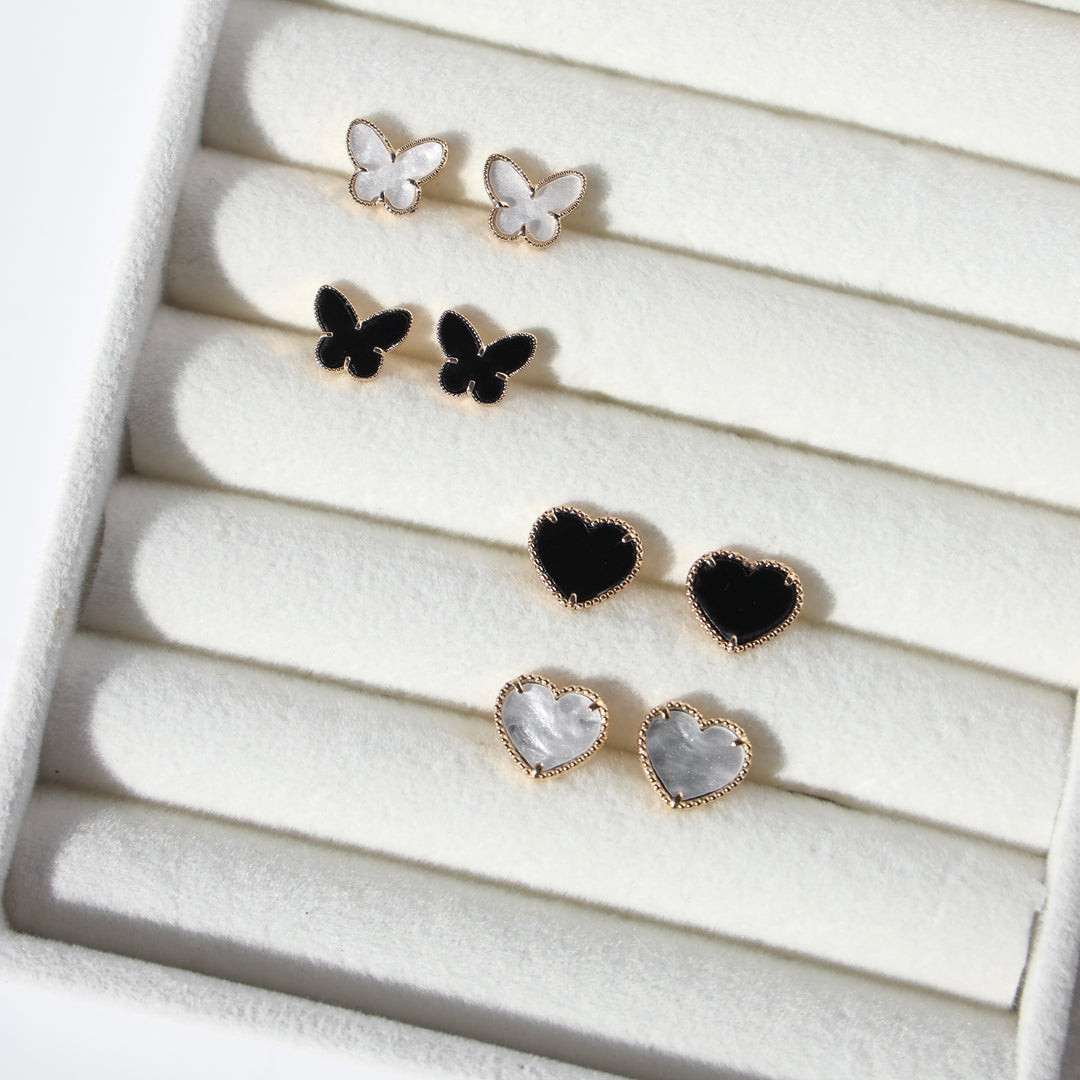 Amor Heart Studs