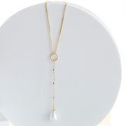 PERLA LARIAT NECKLACE