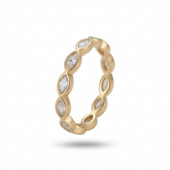 Clear Eye Bezel Ring