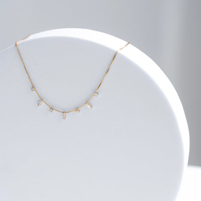 DIFFERENT SHAPES CRYSTAL NECKLACE