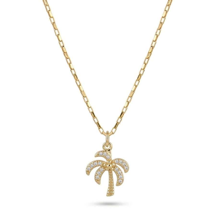 Palma Micro Paperclip Necklace