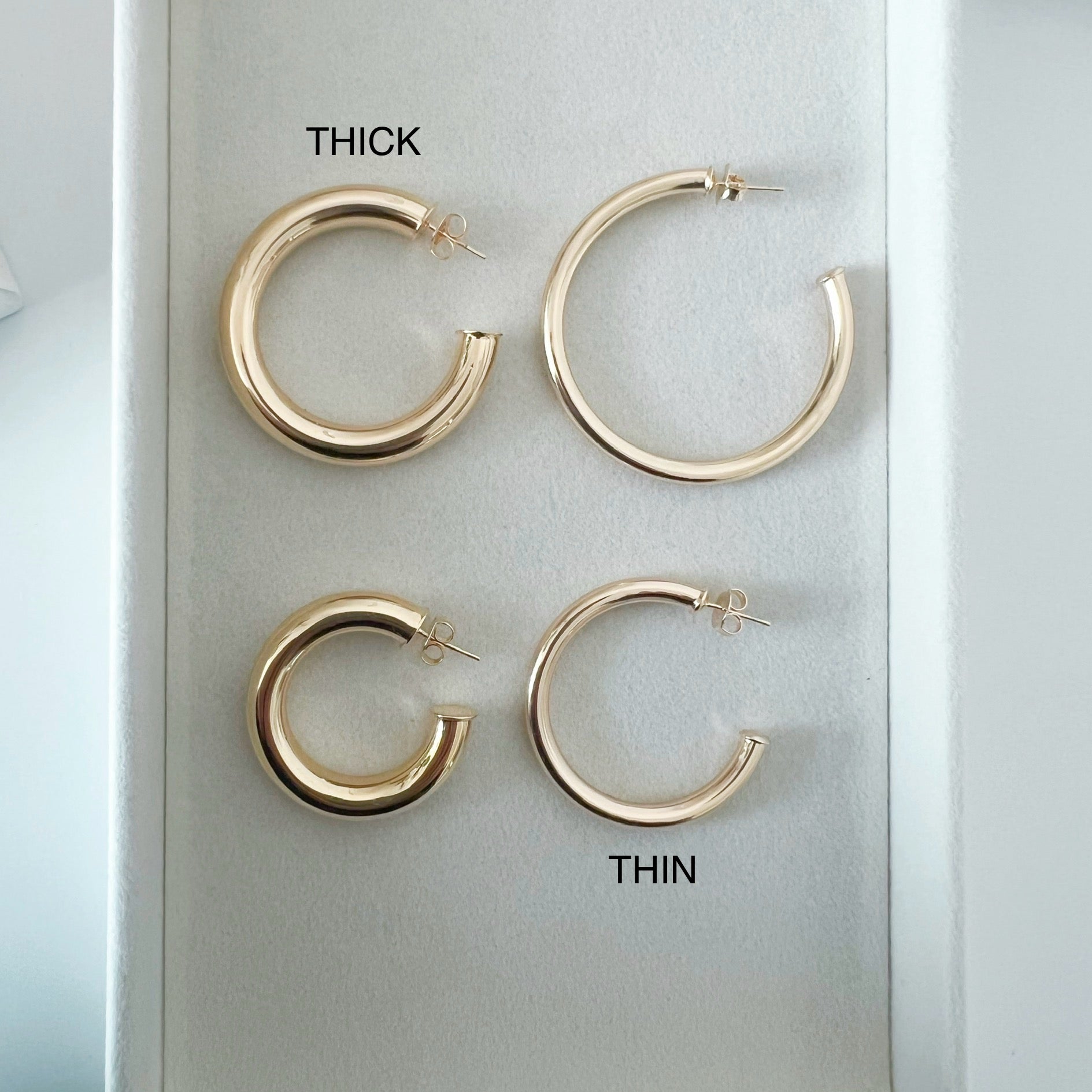 IBIZA THICK OPEN HOOPS