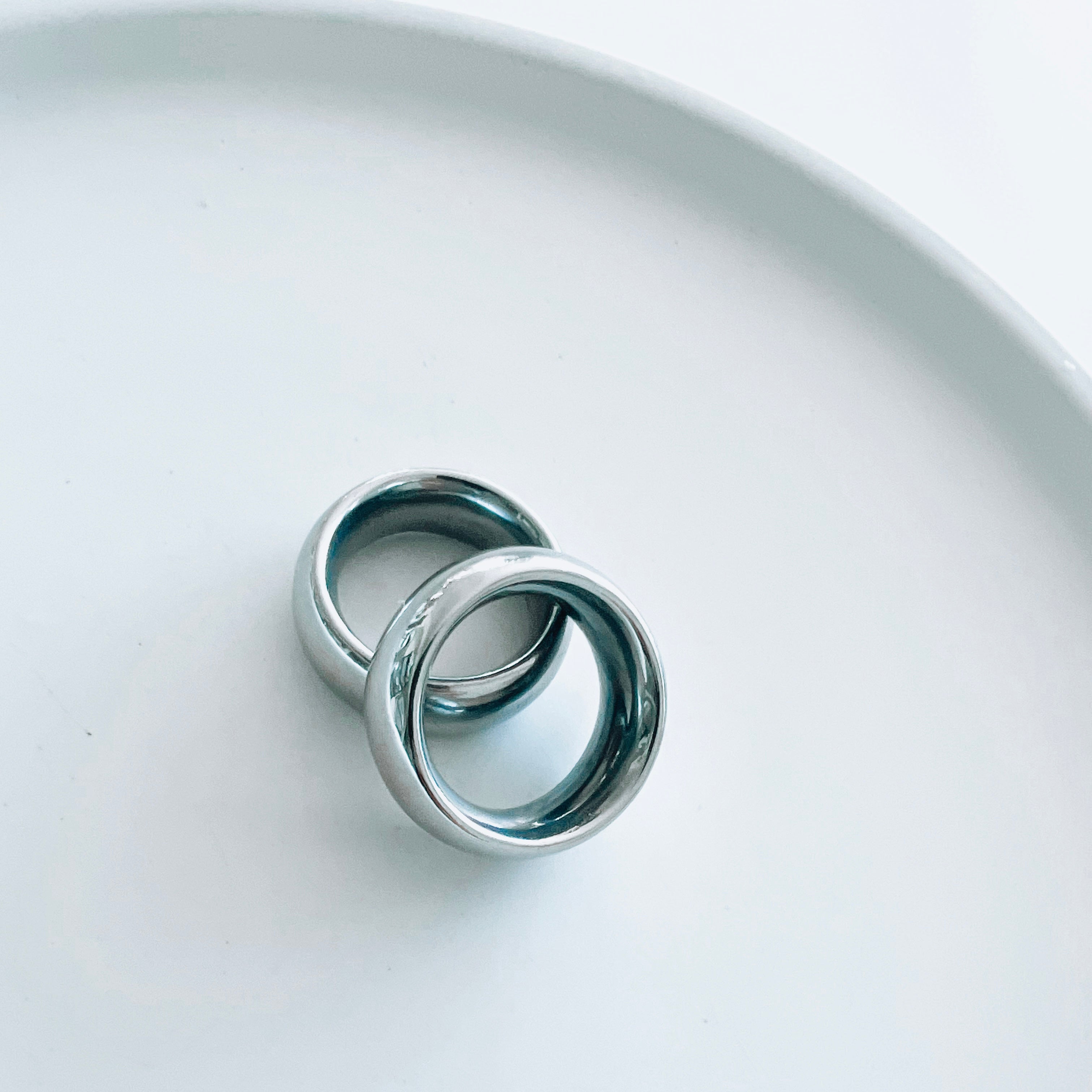 SILVER DOUGHNUT RINGS