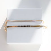 BLACK DIAMOND CENTER BRACELET