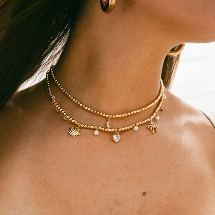 Sirena Charms Beaded Necklace