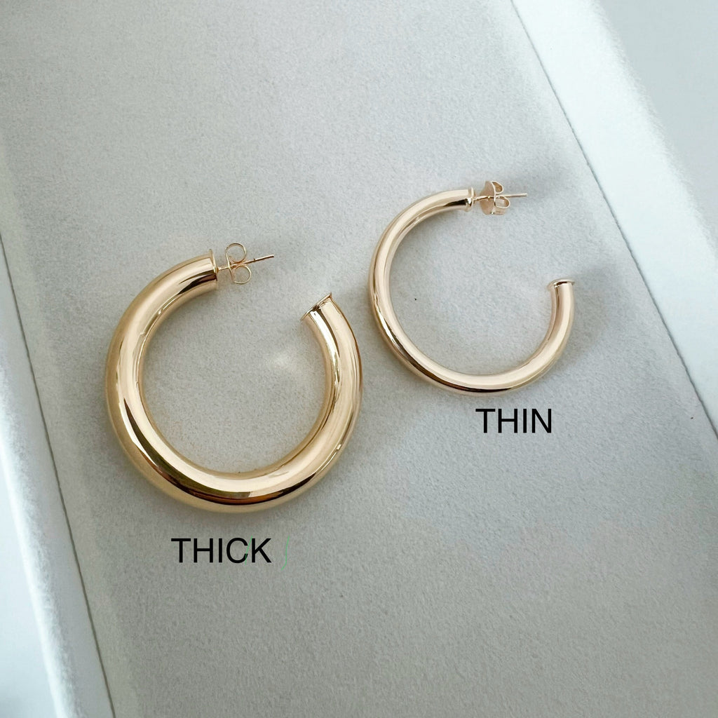 IBIZA THICK OPEN HOOPS