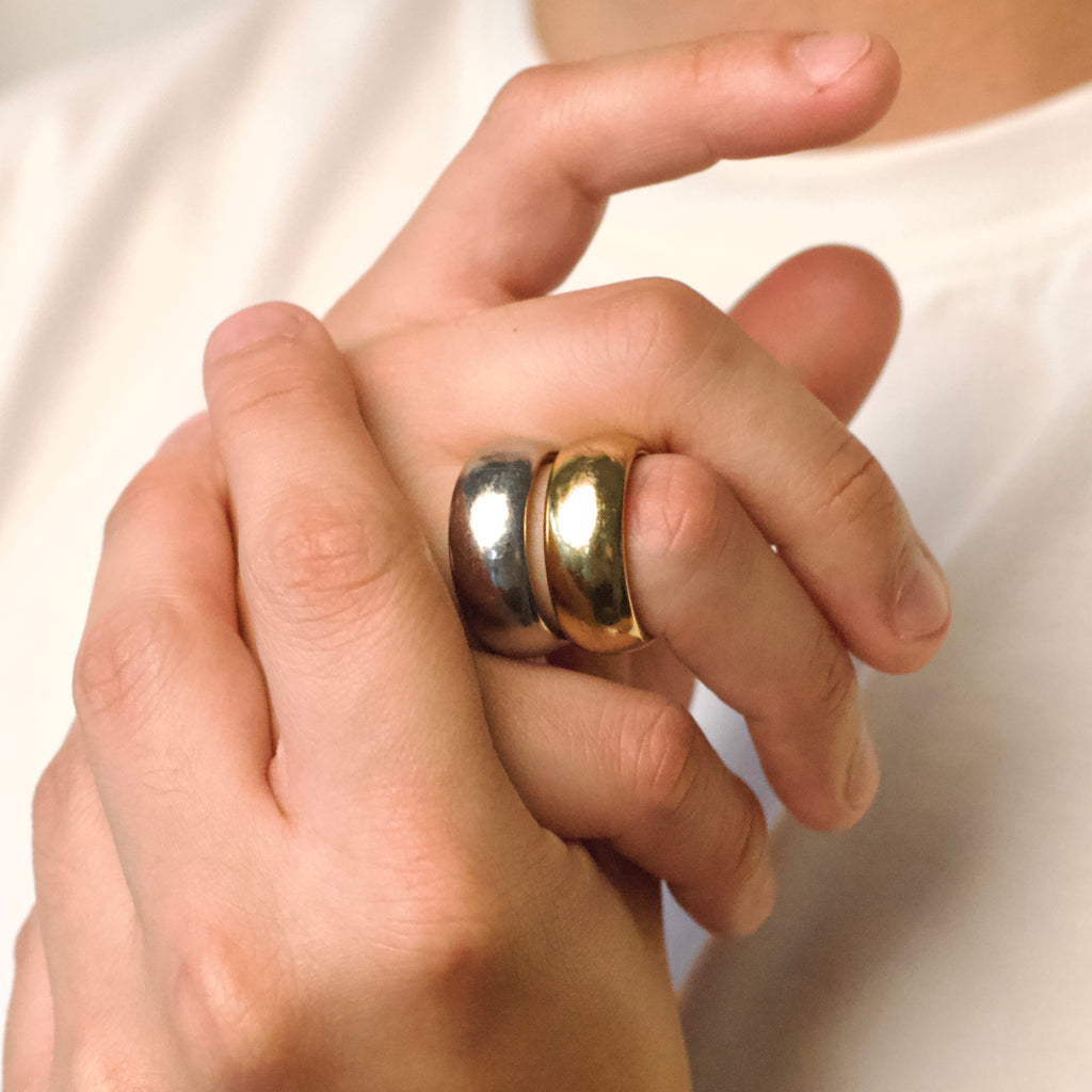 SILVER DOUGHNUT RING