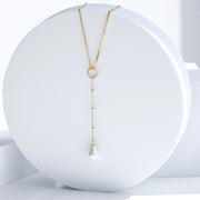 PERLA LARIAT NECKLACE