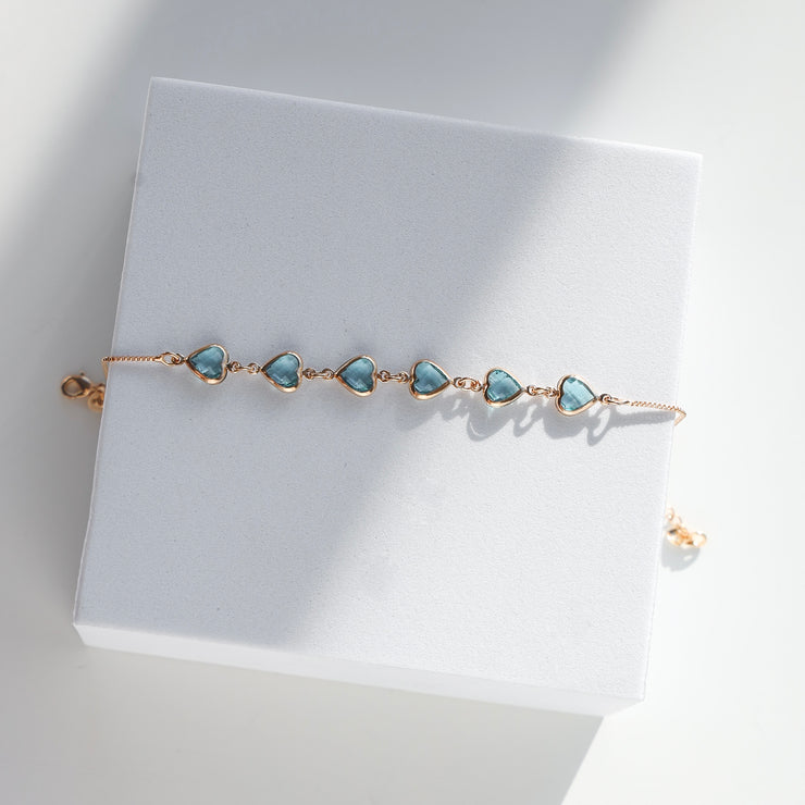 BLUE HEARTS BRACELET