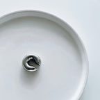 SILVER DOUGHNUT EAR-CUFF