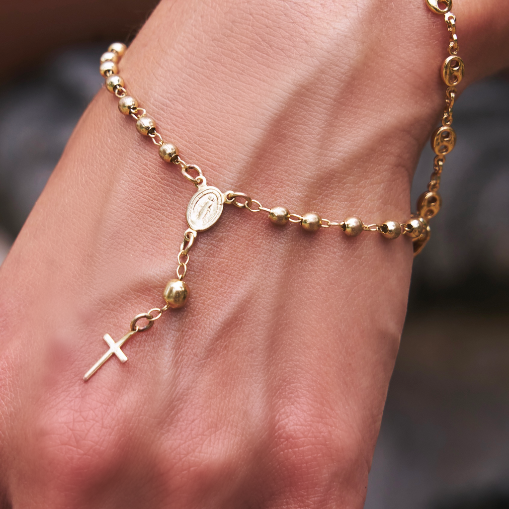 THICK CLASSIC ROSARY BRACELET
