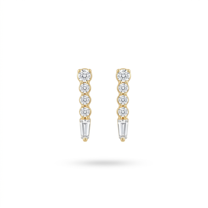 Baby Drop Down Diamond Studs