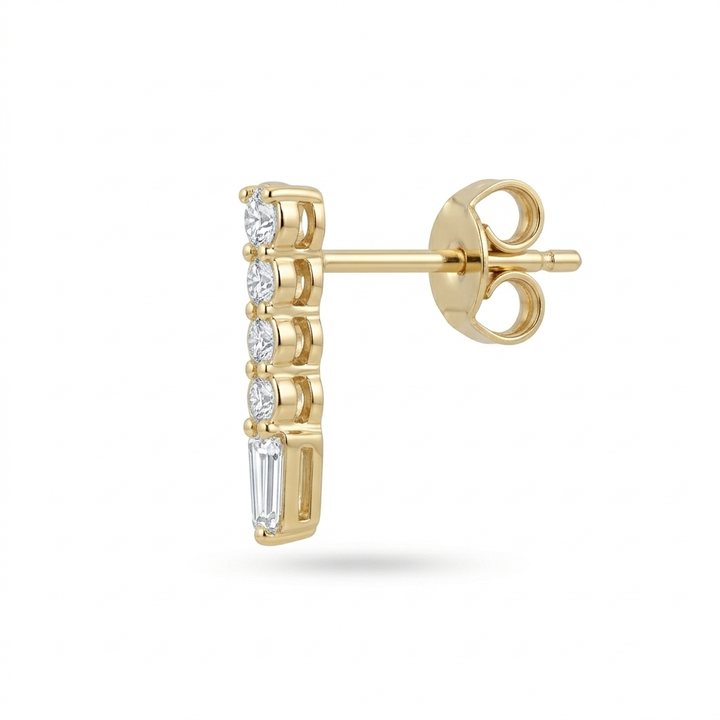 Baby Drop Down Diamond Studs