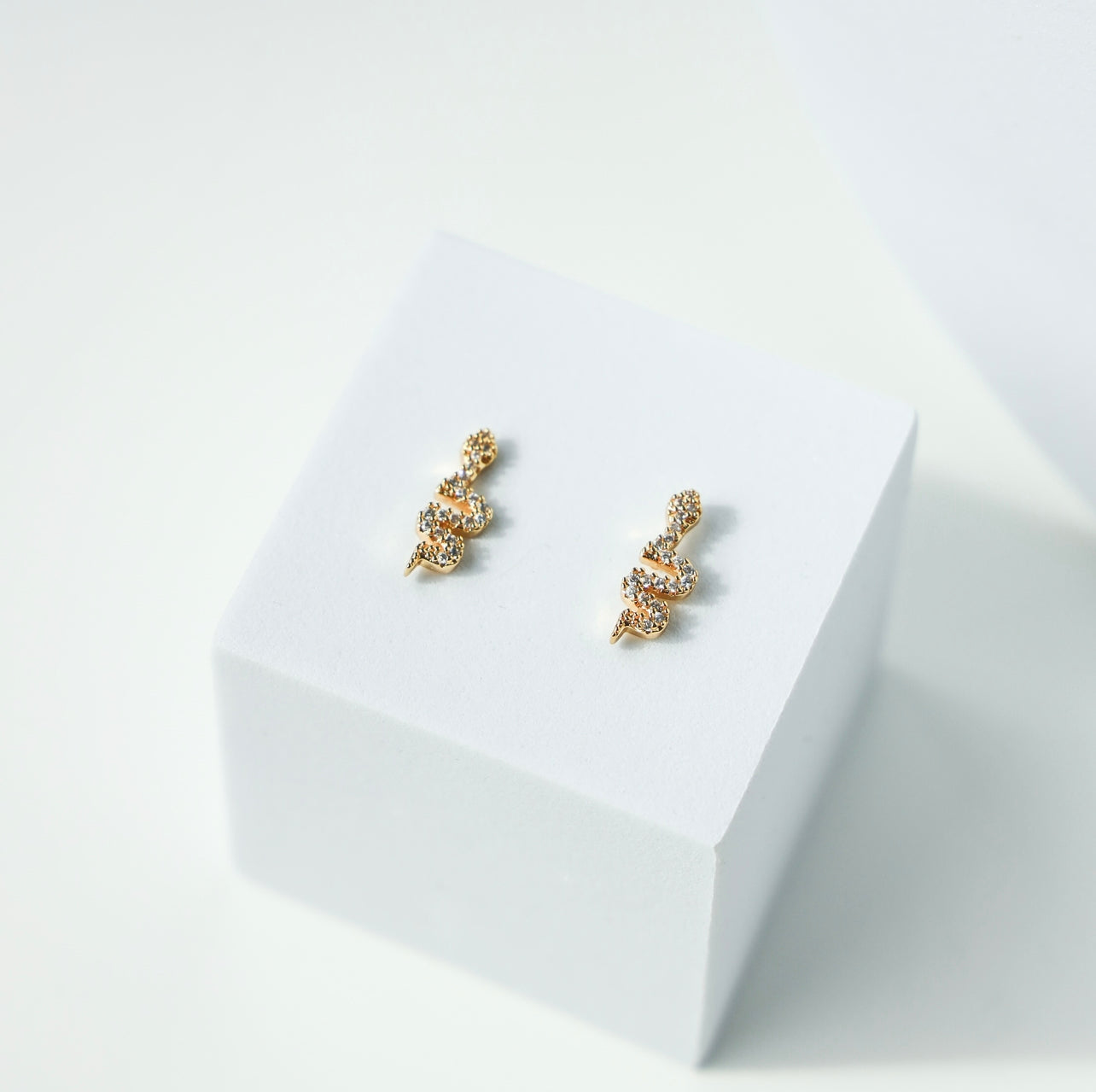 Diamond Snake Studs