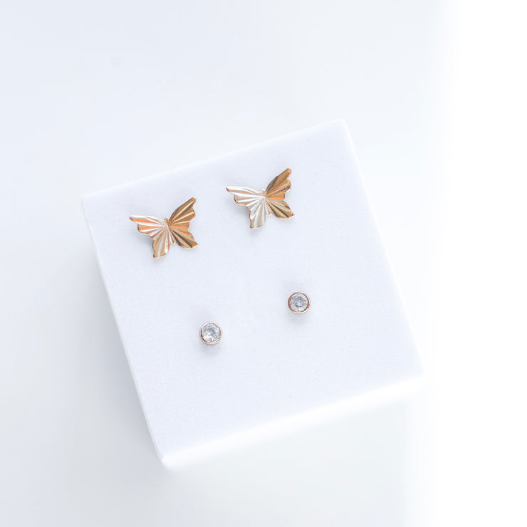 BUTTERFLY STUDS