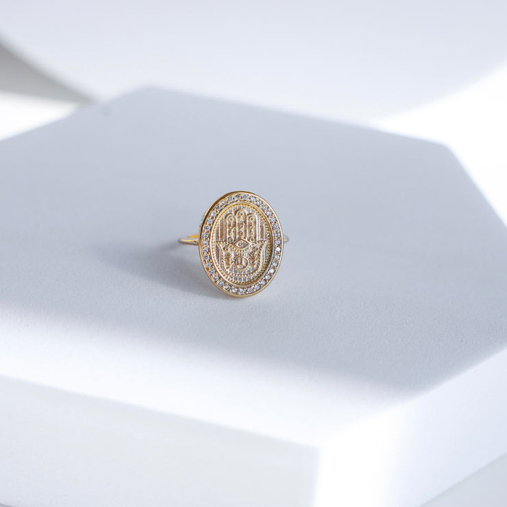 HAMSA DIAMOND RING