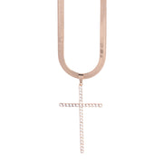 Snow Cross Snake Necklace