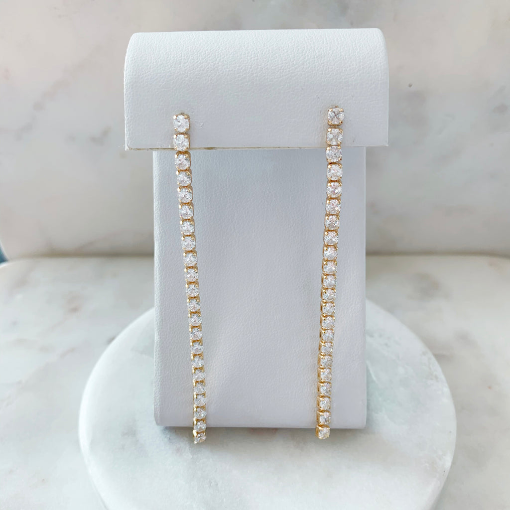 ELVIRA DROP DIAMOND EARRINGS