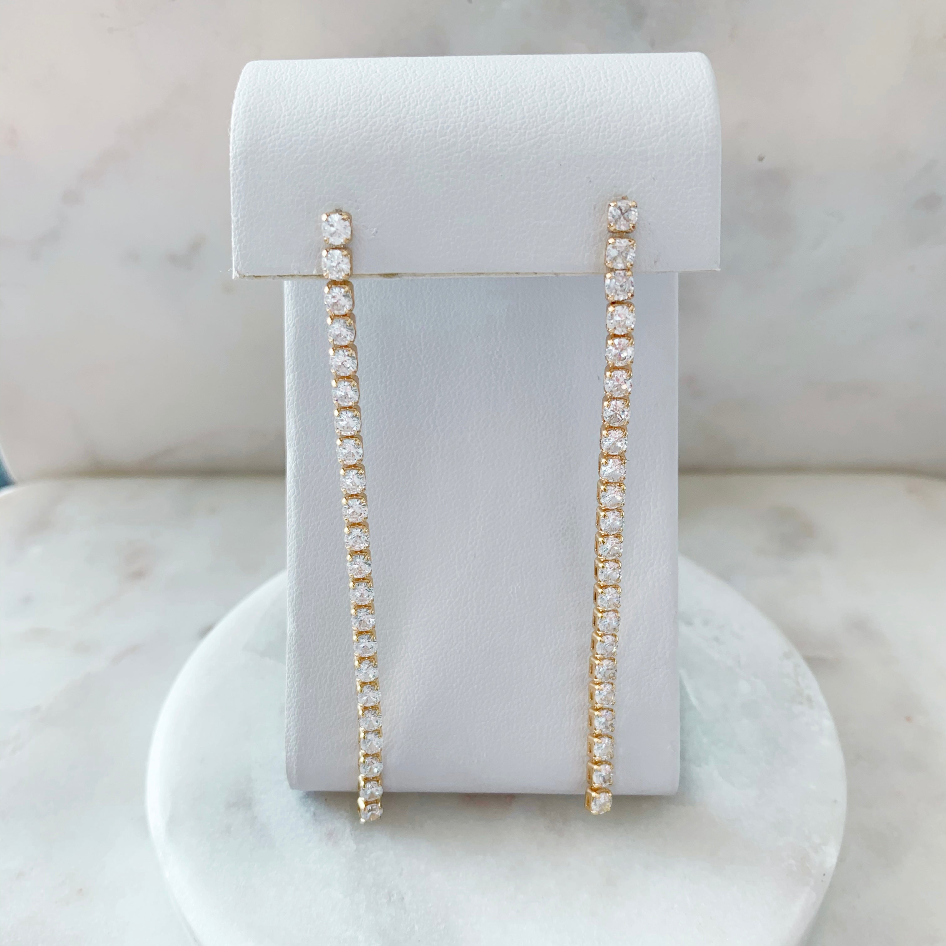 ELVIRA DROP DIAMOND EARRINGS