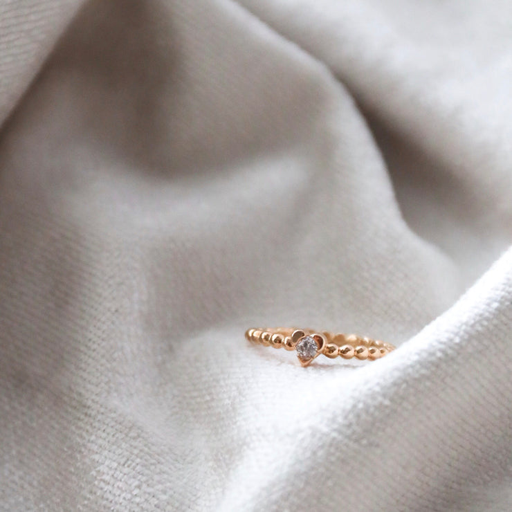 Heart Stud Ring