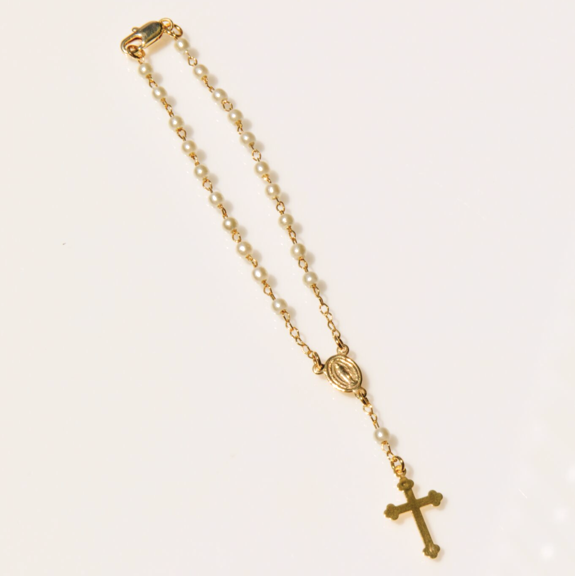 Pearl Rosary Bracelet