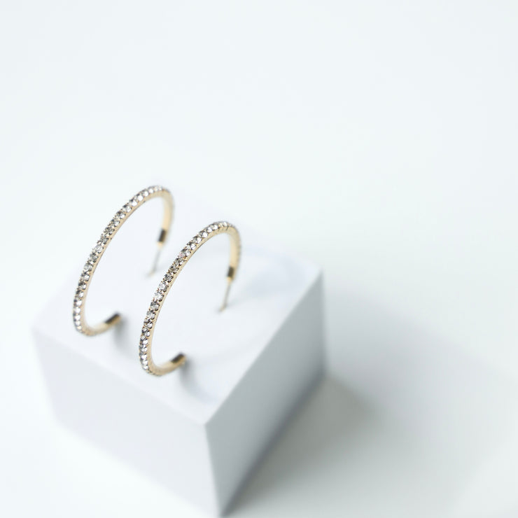 DIAMOND OPEN HOOPS