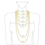 THIN DOUBLE CUBANA NECKLACE