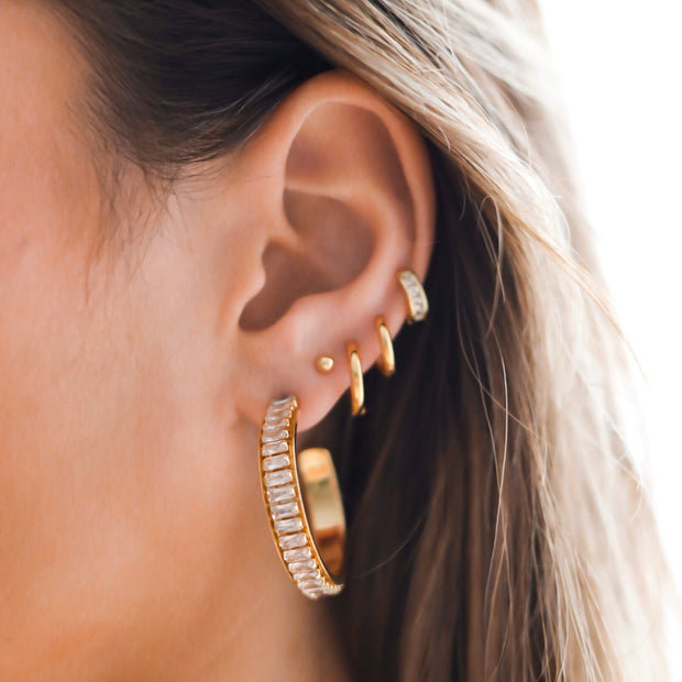 CAMILLE DIAMOND HOOPS