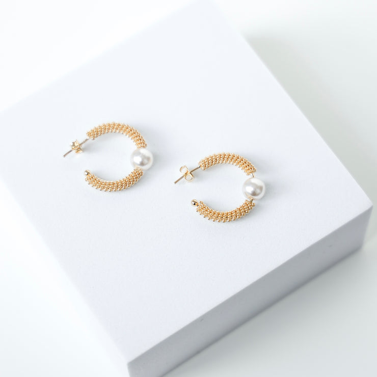 IBIZA PEARL HOOPS