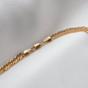 THIN DOUBLE CUBANA NECKLACE