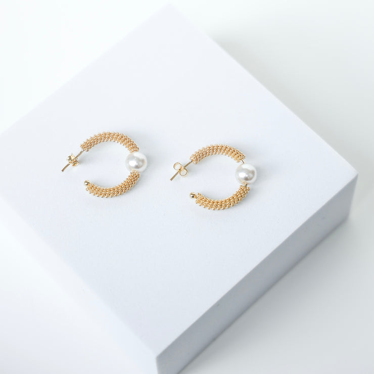 IBIZA PEARL HOOPS