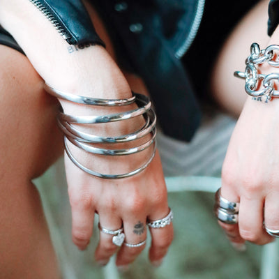 - ZINCO SILVER BANGLES -