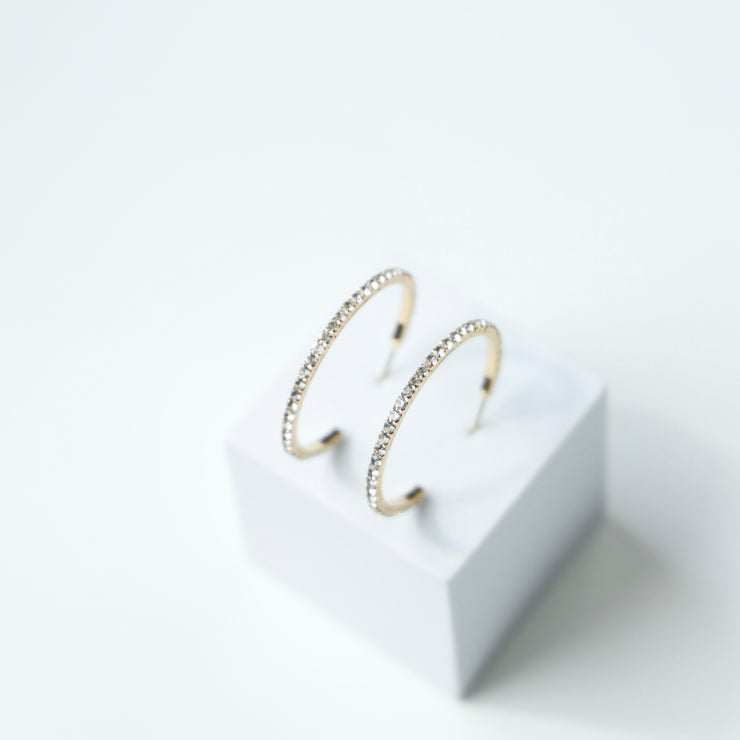 DIAMOND OPEN HOOPS