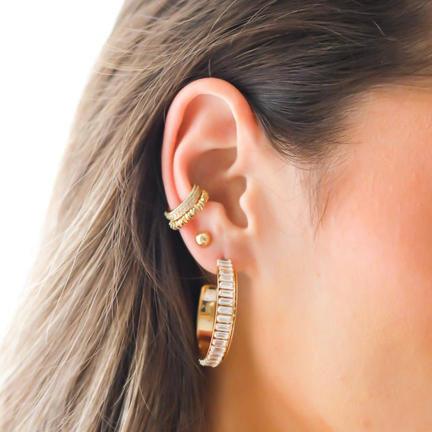 CAMILLE DIAMOND HOOPS