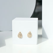 DIAMOND TEAR DROPS STUDS